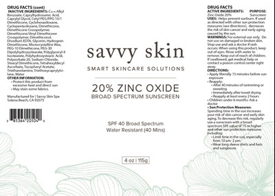 Package Label (Savvy 205)